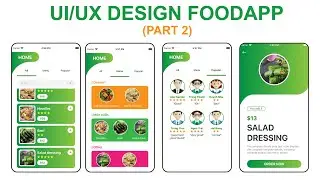 UI/UX Design Food App (Part 2) | React Native Tutorial for beginner