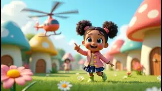 Helicopter Spins Through the Sky | High-Flying Rhyme for Kids | Action Song with Sounds & Fun