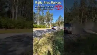 Cachon y Hern&aacute;ndez por el rally R&iacute;as Baixas #rfeda #scer #riasbaixas #alejandrocachon #fia #gasolina