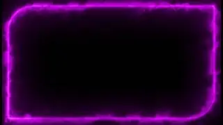 Pink Neon Frame on black Background | Black screen Background Animation | copyright free