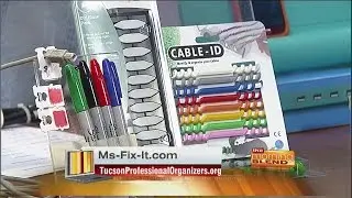 Organizing with Jennifer Phelps - Desk and media cord management