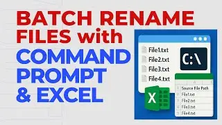 📂 Batch Rename Files in Seconds! 🚀  CMD + Excel Tutorial 💡 (Step-by-Step)