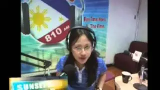 Triccia Dacer on DZRJ810am Newscast5