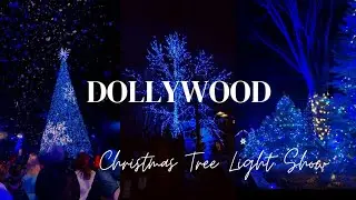 Dollywood Christmas Tree Light Show #dollywood
