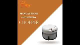 Mini Speedy Chopper | Hand Pull Manual Food Cutter |  Vegetable Grater | Mini Garlic Chopper