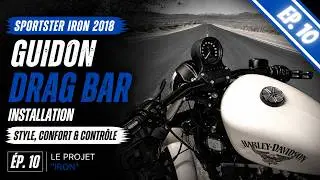 🛠️ Projet Iron – Ép10 : Comment installer facilement un guidon DragBar sur un Sportster🏍️