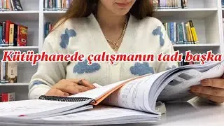 Kütüphanede çalışmak çok iyi geldi📚