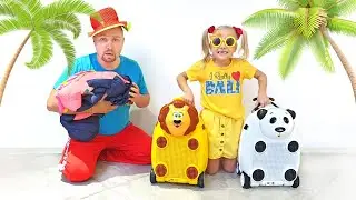 Alice and Dad Travel 🏝☀️ Compilation Video about Fun Family Trips and Summer Activities