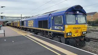 GBRF convoy 66797, 66707, 66769, 66792 and 66799 at Peterborough 