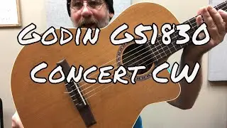 Демонстрационная модель Godin G51830 Concert CW, кедр/красное дерево, нейлоновые струны.