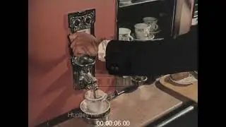 Ornate Automatic Coffee Machine, 1960s - Archive Film 1098222