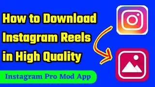 How to Download Instagram Reels and Photos in Gallery in High Quality || Instagram Pro Mod App 2021