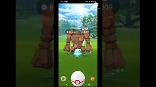✨SHINY REGIROCK ✨ CATCHING IN POKEMON GO RAIDS//HOW TO GET SHINY POKEMON EASY IN POKEMON GO #SHORTS