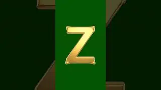 💎 Luxury Gold Alphabet Logo Reveal (Z) | FREE Green Screen CGI | Luxury Billionaire Set 💎