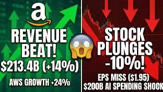 Amazon Stock CRASHES 10% on $200B AI Spending News | AMZN Q4 2025 Earnings Review
