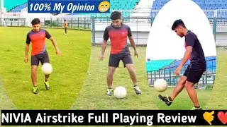 NIVIA AIRSTRIKE ⚽👟 Football Shoe Playing Review 🔥 #nishupatel