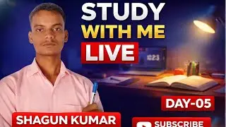STUDY WITH ME LIVE | DAY-05 | Deep Focus & Consistency 📚🔥