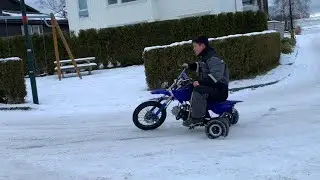 Drift trike in snow