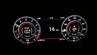 VW Golf VII MK7 GTI Performance Facelift 245 PS HP 0-100 DSG D Active Info Display