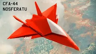 Simple CFA-44 Nosferatu Origami Fighter Tutorial