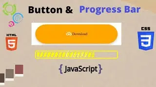 Download Button with Progress Bar in HTML CSS and JavaScript