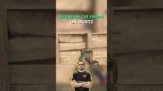 broky 4K 1st round on DUST2 #csgo #cs2gameplays #counterstrike #cs2highlights #cs2moments #csgoclips