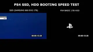 PS4 SSD, HDD Booting Speed Test