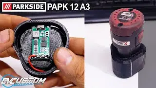 Parkside 12V PARK 12 A3 USB Type-C 3D Printed Battery Charger (case)
