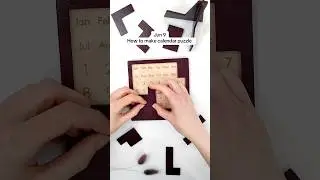 Jun 9✅ how to make calendar 🗓️ puzzle! subscribe 🙏 #puzzle #adventcalendar #giftideas #woodpuzzle