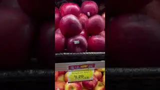 Apples $0.99/1Lbs  Prices in USA 🇺🇸 #apples #apple #usa