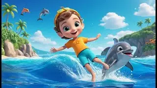 Swimming Song with Talking Dolphins and Pirate Submarine | Fun Underwater Adventure for Kids |