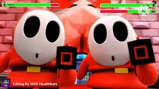 Mario Vs Shadow Epic Battle to Save Luigi With Healthbars (Valentine Day Special)