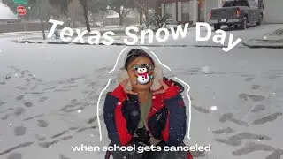 TEXAS SNOW DAY VLOG | SNOW, SNOW, SNOWWWW ☃️❄️ |