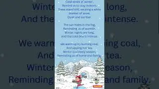 Winter poem in English #entertainment #funkidsrhymes #snow #snowfall #funny