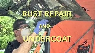 Jeep Tailgate, Rust Repair and undercoat #frugalwithjohn #FluidFilm #RustRepair