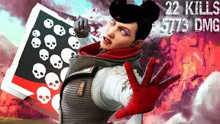 SOLO WRAITH 22 KILLS & 5773 DAMAGE (Apex Legends Gameplay)