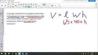 11.6 Finding the Height of a Rectangular Prism