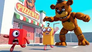 Numberblocks ESCAPE FREDDY'S PIZZERIA RUN in Roblox!