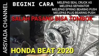 Bongkar pasang SEPARATOR DAN SEAL KRUCK AS HONDA BEAT TERBARU 2020