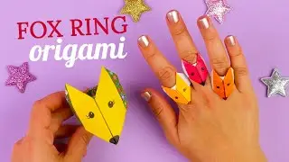 Origami fox ring [Paper craft easy]