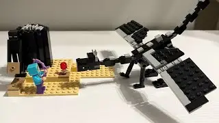 Building a RETIRED LEGO Minecraft Set! 👀🟣 | The End Battle
