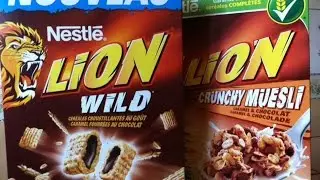 C&eacute;r&eacute;ales Nestl&eacute; LION Wild - Produit Fran&ccedil;ais.