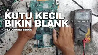 Kapasitor Sebesar Kutu Kecil Bikin PS2 Motherboard Lubang Gede Error Gambar Blank | Tebe Repair