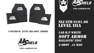 AA SHIELD IIIA SOFT Armor Lab HP White Bullet Proof Test  Review