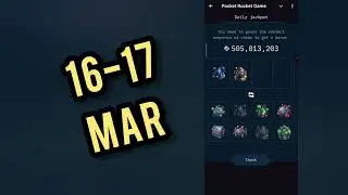Pocket Rocket Daily Jackpot 16 - 17 March | Today Pocket Rocket Daily Combo #pocketrocket #2