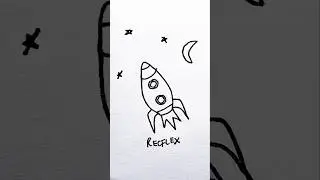 Cohete 🚀 hacia las estrellas ✨️❤️🌈 #recflexdibuja #80smusic #dj