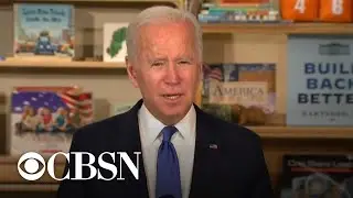 President Biden promotes his social spending plan while it hangs in limbo in Congress