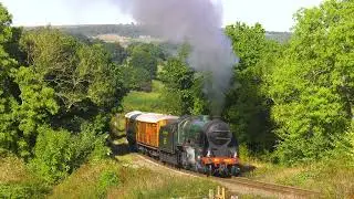 NYMR - Stunning weather at the Autumn Steam Gala with shed and lineside shots of A4 No 4498 Gresley