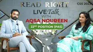 Live talk with Aqsa Noureen PAS 22nd position in CSS 2023