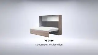 Schrankbett mit Lamellen - VS 1056